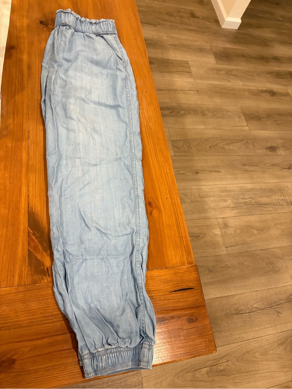 Knox Rose Light Blue Elastic Waist Jogger Pants